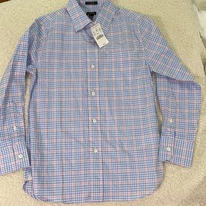 Crewcuts Blue and Pink Plaid Button Down Shirt